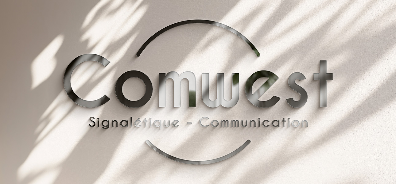 Lettres découpées COMWEST