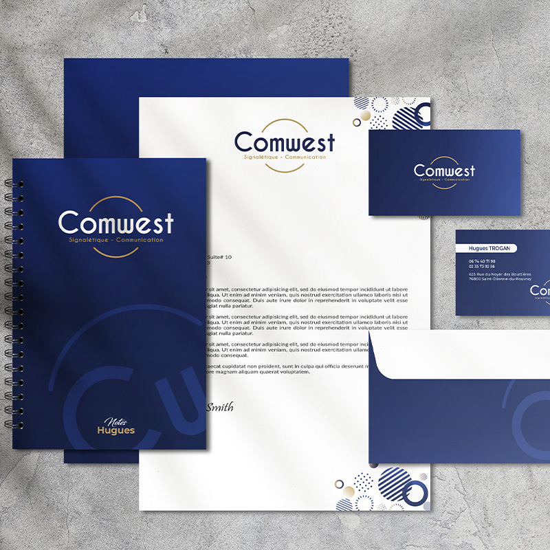 Identité visuelle et logos Comwest